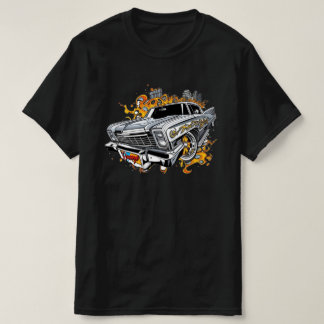 Camiseta Pintura de graffiti estilo chevrolet de luto