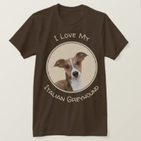Pintura de Greyhound italiana - Arte Perro Origina