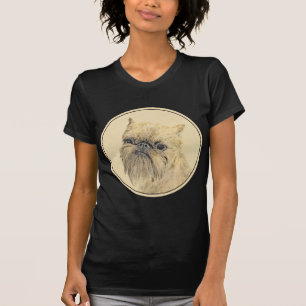Camiseta Pintura de griffon de Bruselas - Arte de perro ori