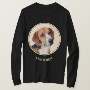 Camiseta Pintura de Harrier - Arte de perro original lindo