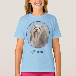 Camiseta Pintura de Havanés (Plata) - Arte de Perro Origina