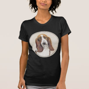 Camiseta Pintura de hebilla de basset - Arte de perro origi