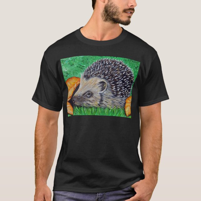 Camiseta Pintura de hedgehog (Anverso)