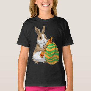 Camiseta Pintura de huevo de pascua de pascua de Bunny East
