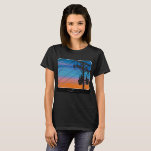 Camiseta Pintura de 'Hum atardecer' en un