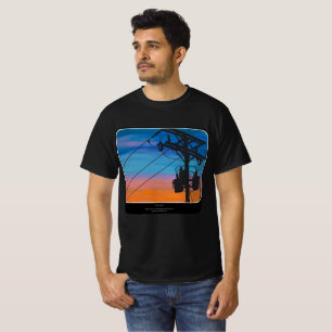 Camiseta Pintura de 'Hum atardecer' en un