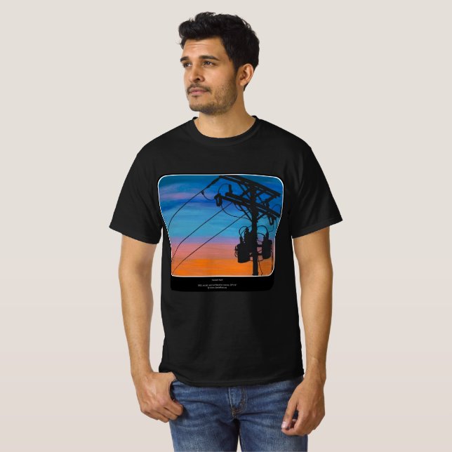 Camiseta Pintura de 'Hum atardecer' en un (Anverso completo)