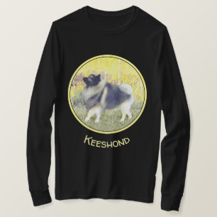 Camiseta Pintura de Keeshond Aspen - Arte Perro Original Cu