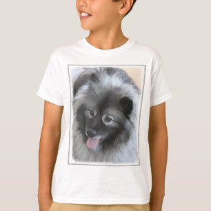 Camiseta Pintura de Keeshond Bailey - Arte de perro origina