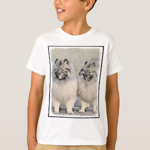 Camiseta Pintura de Keeshond Brothers - Arte Perro Original