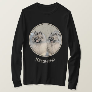 Camiseta Pintura de Keeshond Brothers - Arte Perro Original