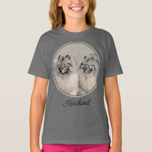 Camiseta Pintura de Keeshond Brothers - Arte Perro Original