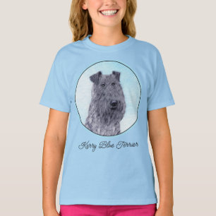 Camiseta Pintura de Kerry Blue Terrier Arte de perro origin