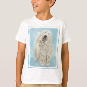 Camiseta Pintura de Komondor - Arte de perro original lindo