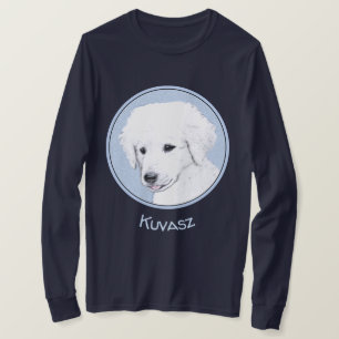 Camiseta Pintura de Kuvasz - Arte de perro original lindo