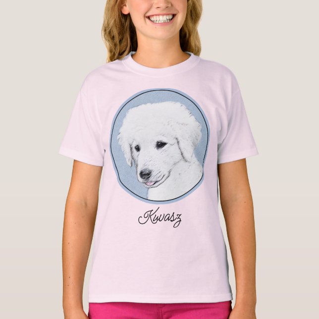 Camiseta Pintura de Kuvasz - Arte de perro original lindo (Anverso)