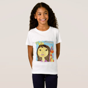 Camiseta Pintura de la acuarela con la princesa y el