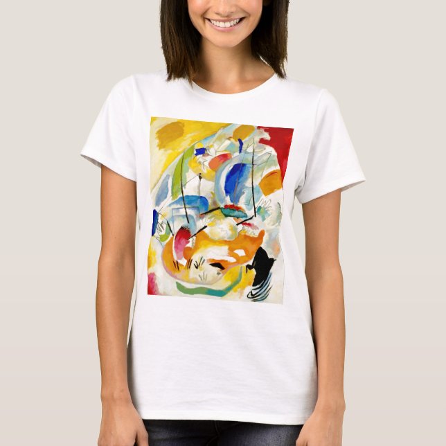 Camiseta Pintura de la batalla marítima de Kandinsky en 191 (Anverso)