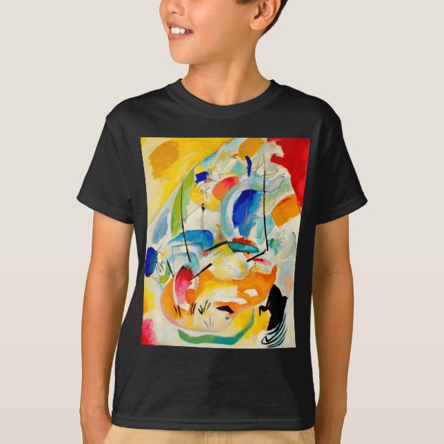Camiseta Pintura de la batalla marítima de Kandinsky en 191 (Anverso)