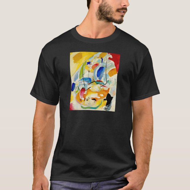 Camiseta Pintura de la batalla marítima de Kandinsky en 191 (Anverso)