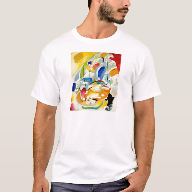 Camiseta Pintura de la batalla marítima de Kandinsky en 191 (Anverso)