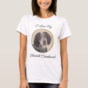 Camiseta Pintura de la cola de Bluetick - Ar de perro origi