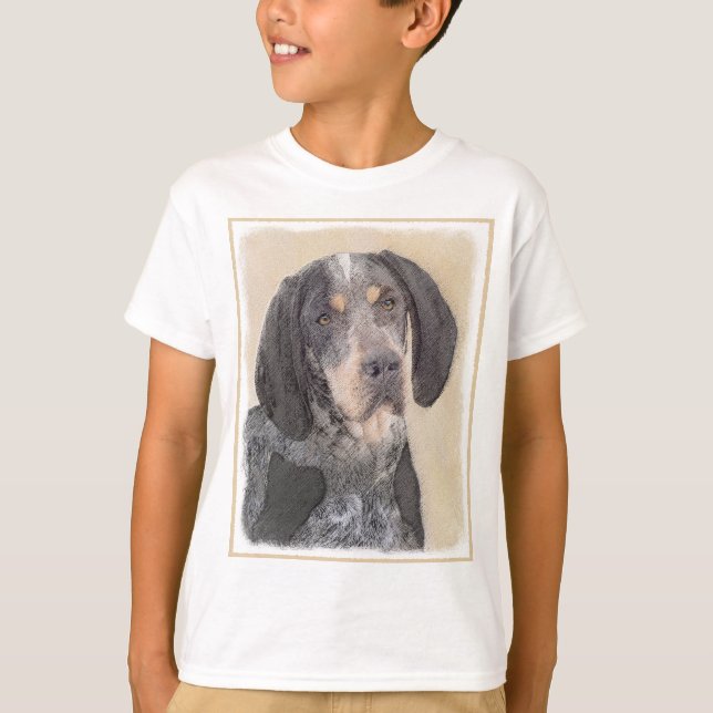 Camiseta Pintura de la cola de Bluetick - Ar de perro origi (Anverso)