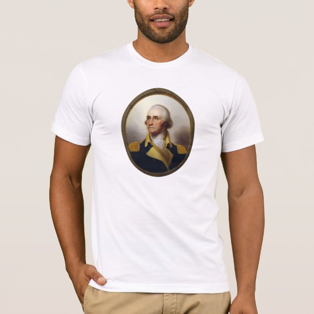 Camiseta Pintura de la porta de general George Washington (Anverso)