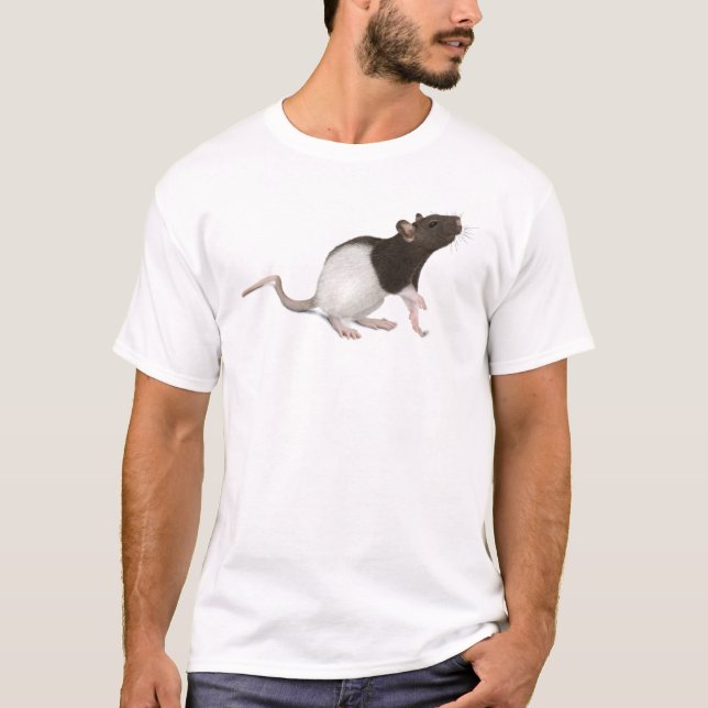 Camiseta Pintura de la rata del mascota (Anverso)