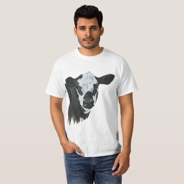 Camiseta Pintura de la vaca (Anverso completo)