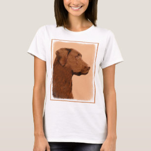 Camiseta Pintura de Labrador Recuperador (Chocolate) - Arte