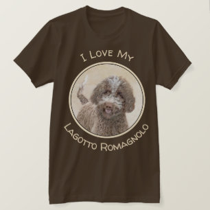 Camiseta Pintura de Lagotto Romagnolo - Arte de perro origi