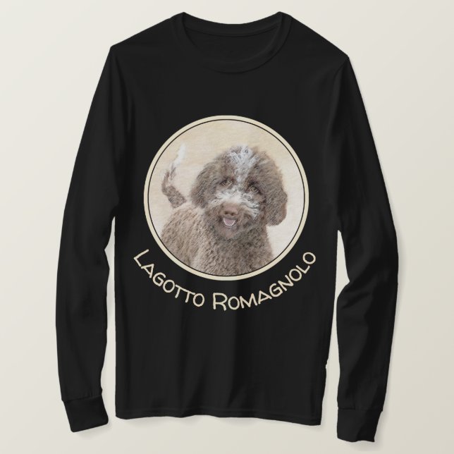 Camiseta Pintura de Lagotto Romagnolo - Arte de perro origi (Anverso del diseño)