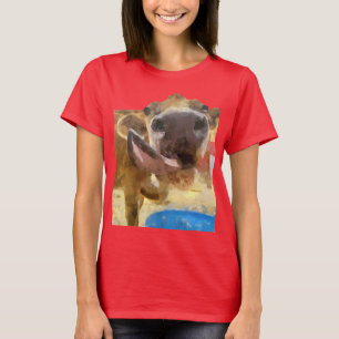 Camiseta Pintura de lamparo de vaca
