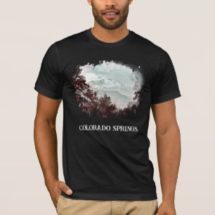 Camiseta *~* Pintura de las Montañas Pinas Colorado Springs