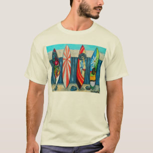 Camiseta Pintura de las tablas hawaianas