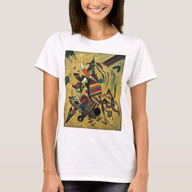 Camiseta Pintura de lienzo abstracto de puntos de Kandinsky (Anverso)