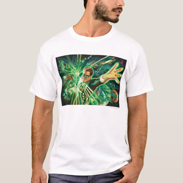 Camiseta Pintura de linterna verde (Anverso)