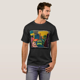 Camiseta "Pintura de los cócteles de la MOD de los mediado