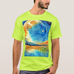 Camiseta Pintura de Luna Llena