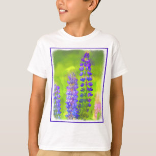 Camiseta Pintura de Lupine - Arte original de las flores
