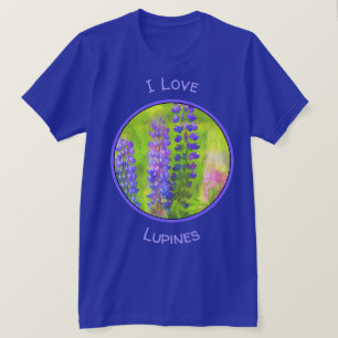 Camiseta Pintura de Lupine - Arte original de las flores
