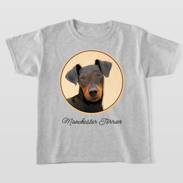 Camiseta Pintura de Manchester Terrier Arte Animal Original (Distribución)