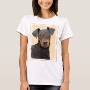 Camiseta Pintura de Manchester Terrier Arte Animal Original