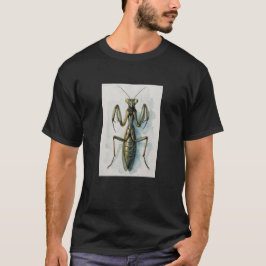 Camiseta Pintura de mantis religiosa en acuarela arte de in