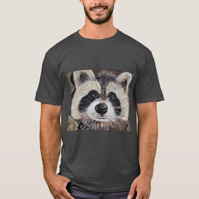 Camiseta Pintura de mapache (Anverso)