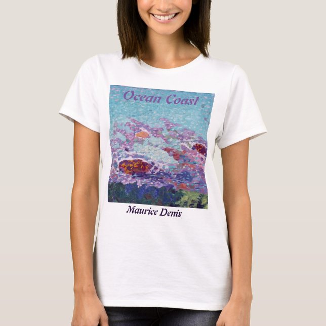 Camiseta Pintura de Maurice Denis Ocean Coast Fauvist (Anverso)