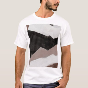 Camiseta Pintura de medios mixtos, diseño abstracto minimal