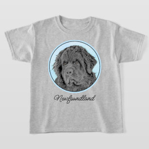 Camiseta Pintura de Newfoundland - Cute original Dog Art