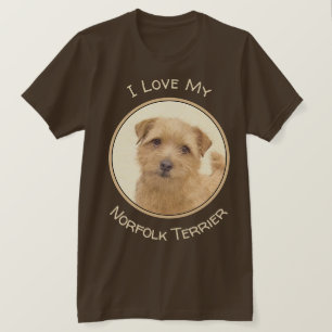 Camiseta Pintura de Norfolk Terrier - Arte Perro Original